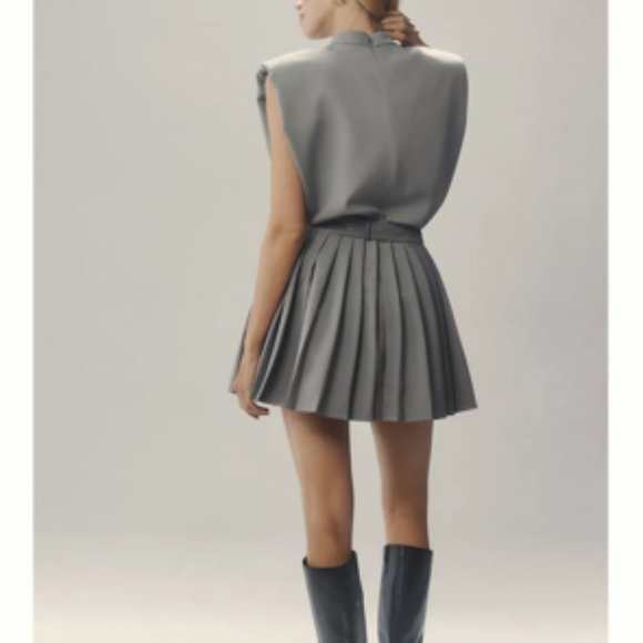 NWT Size S - Anthropologie MARE MARE PLEATED BELTED DRESS - Picture 7 of 16